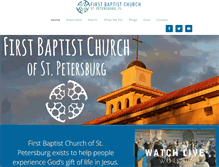 Tablet Screenshot of fbcstpete.org